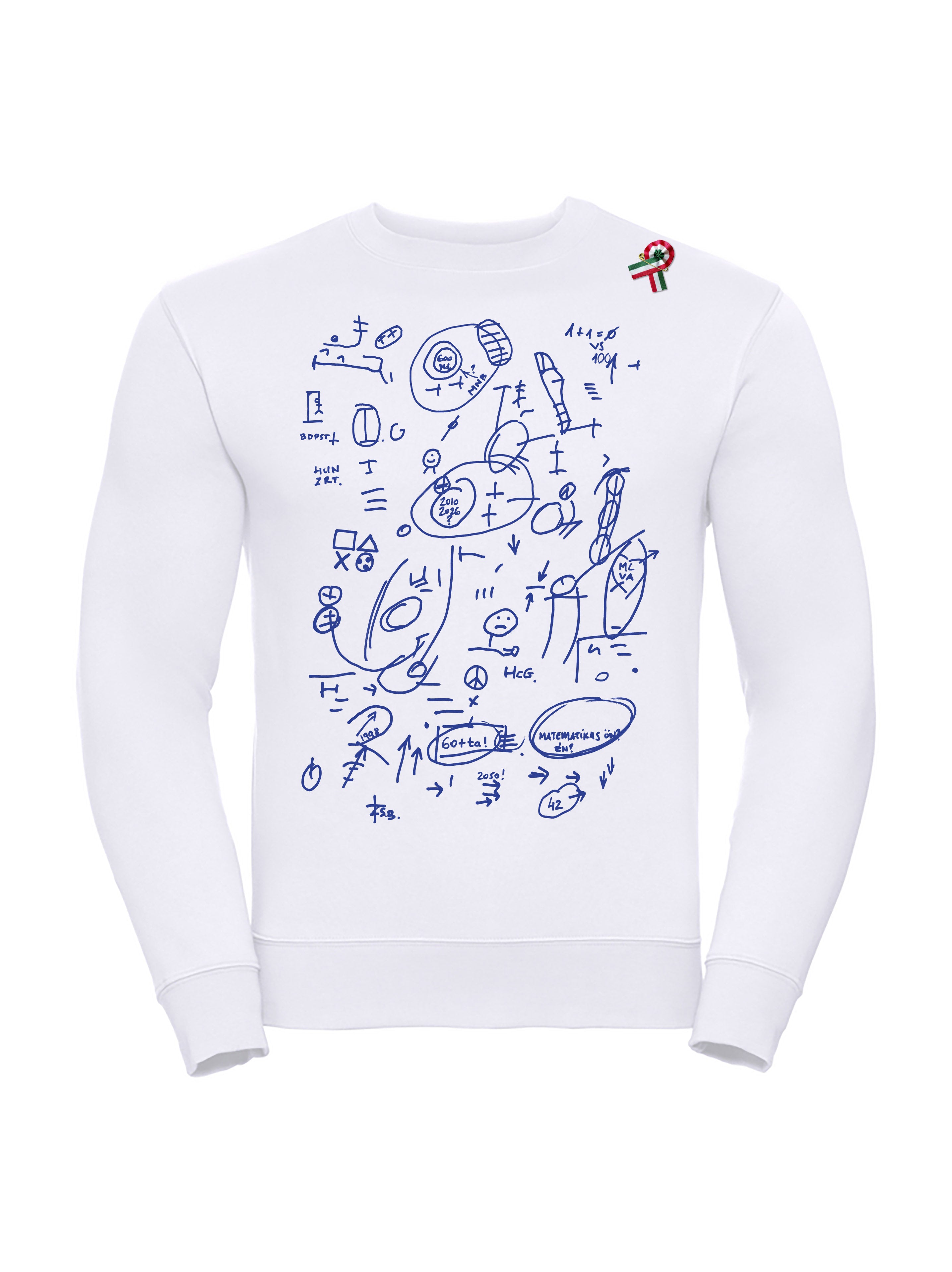 Urbi @ Orbi Hosszú ujjú Póló -  FEHÉR-KÉK