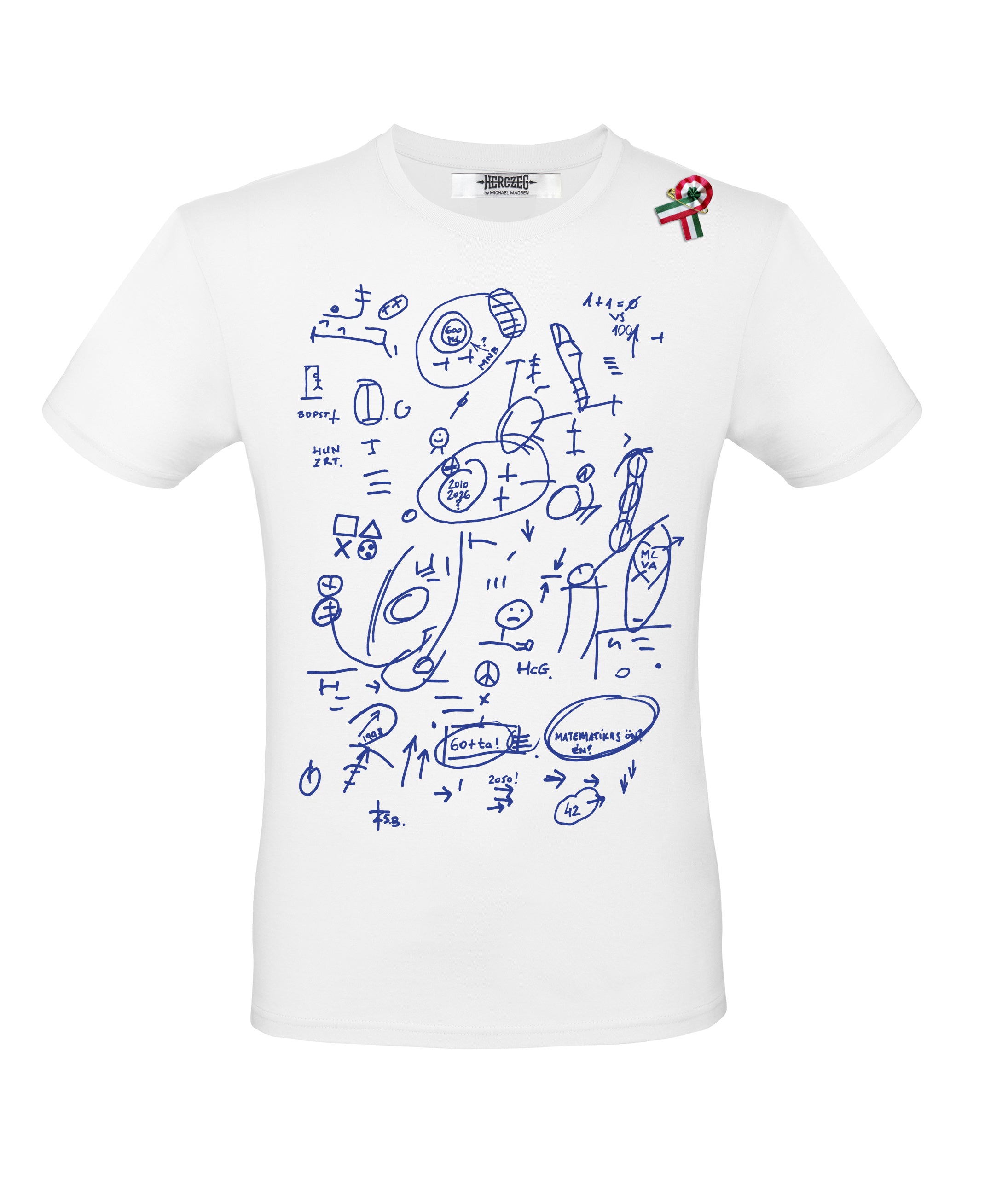 Urbi @ Orbi Rövid ujjú Póló -  FEHÉR-KÉK