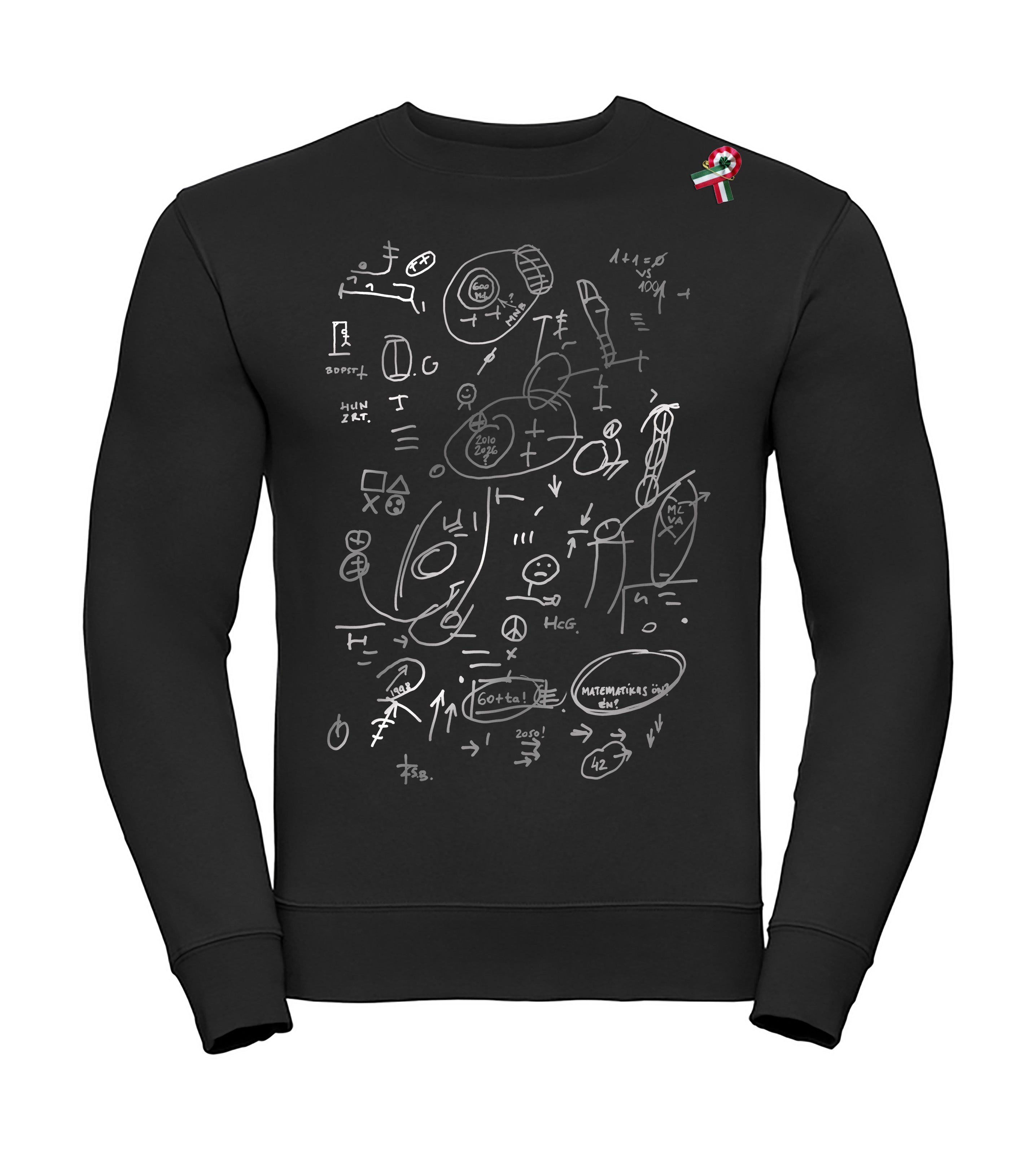 Urbi @ Orbi Hosszú ujjú Póló -  FEKETE-EZÜST